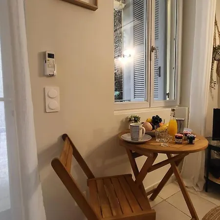 Patio D'azur- Coquet 2pers 2lits Proche Plages * 니스